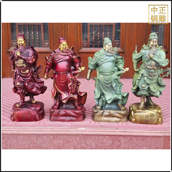 彩繪銅關公小擺件.jpg 彩繪銅關公小擺件.jpg